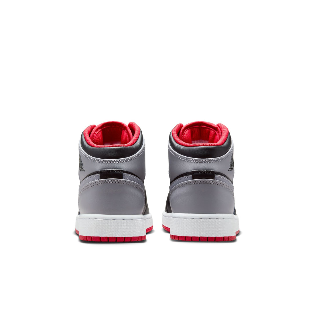 Air Jordan 1 Mid GS (Black/Cement Grey/Fire Red)