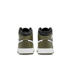 Air Jordan 1 Mid GS (Black/White/Medium Olive)