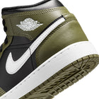 Air Jordan 1 Mid GS (Black/White/Medium Olive)