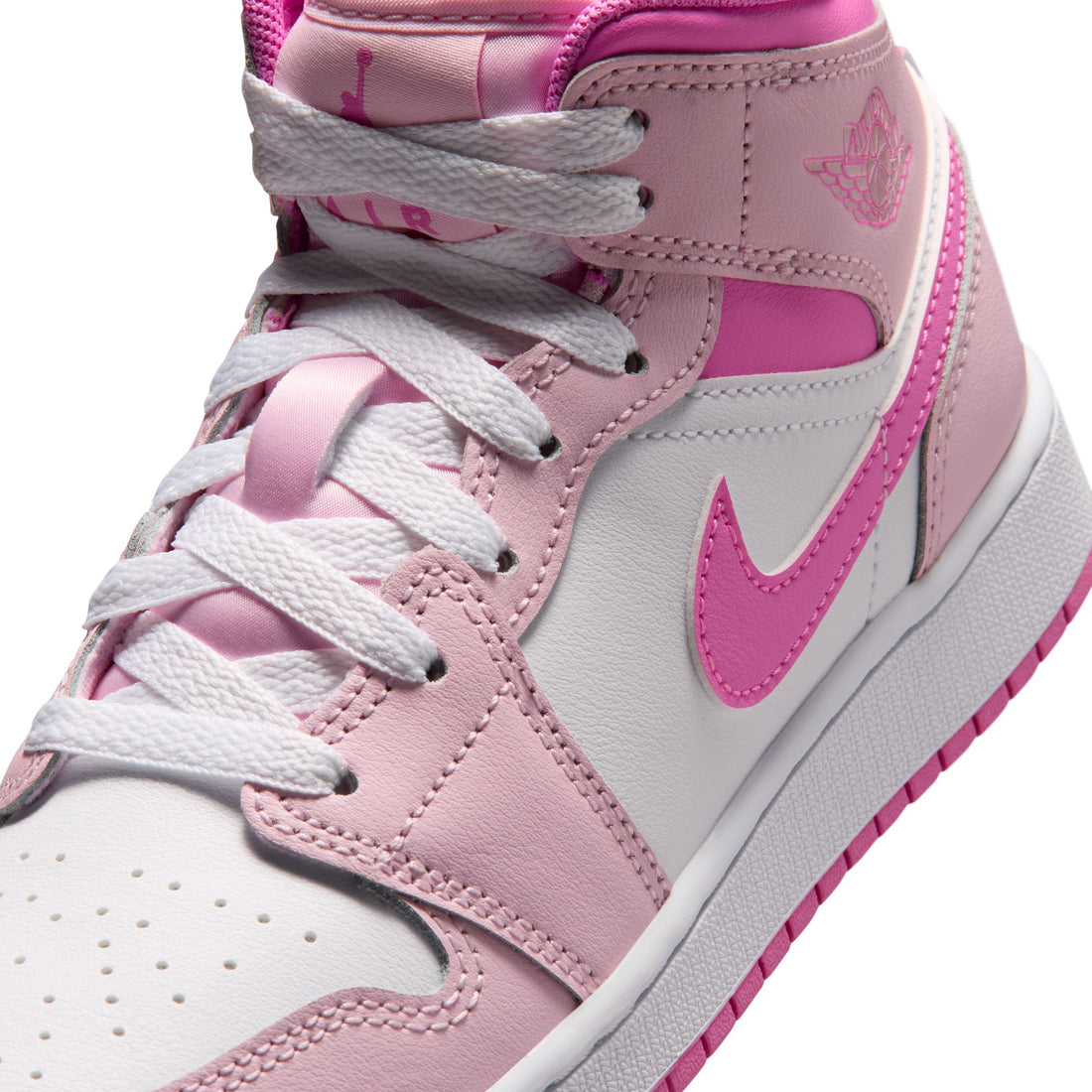 Air Jordan 1 Mid GS (Pink Foam/China Rose)