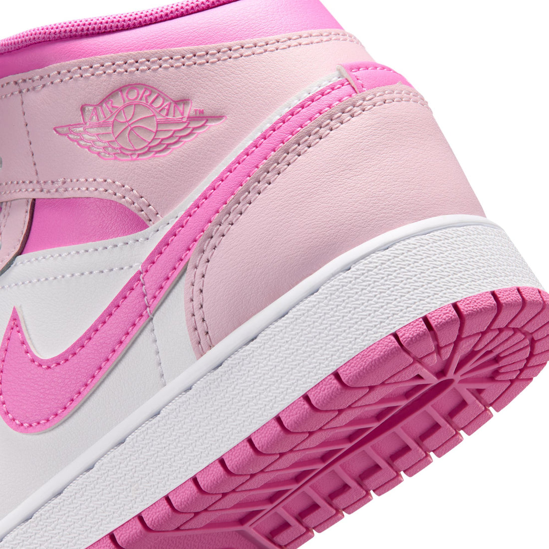 Air Jordan 1 Mid GS (Pink Foam/China Rose)