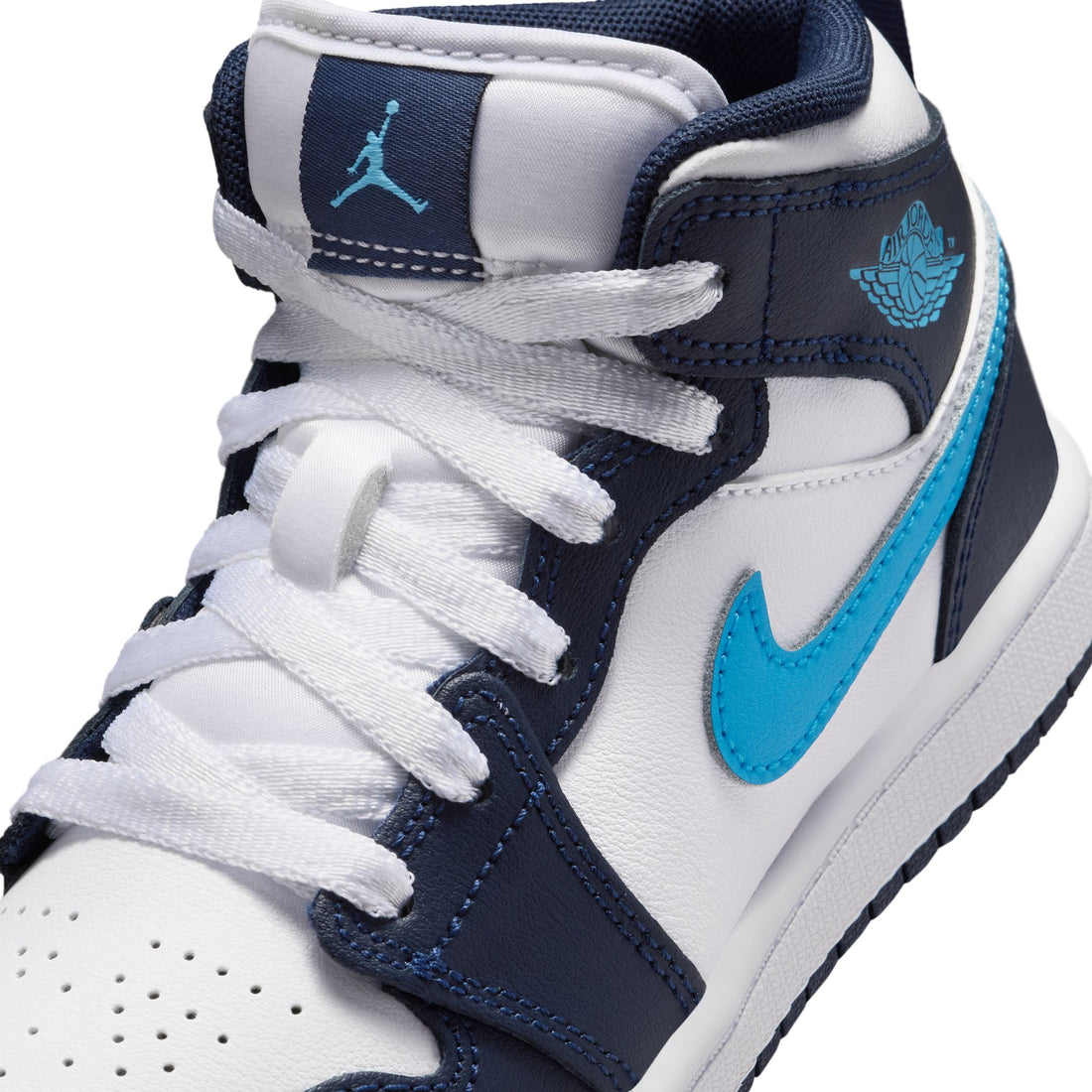 Air Jordan 1 Mid PS (Obsidian/DK Powder Blue/White)