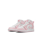 Jordan 1 Mid GS (Pink Foam/White/Fire Red)