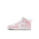 Jordan 1 Mid GS (Pink Foam/White/Fire Red)