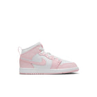 Jordan 1 Mid GS (Pink Foam/White/Fire Red)