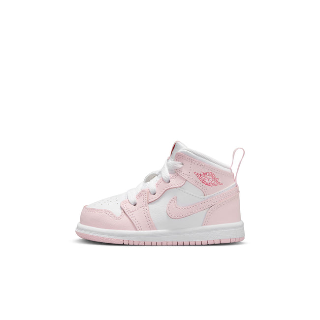 Air Jordan 1 Mid (TD) (PINK FOAM /WHITE-FIRE RED)