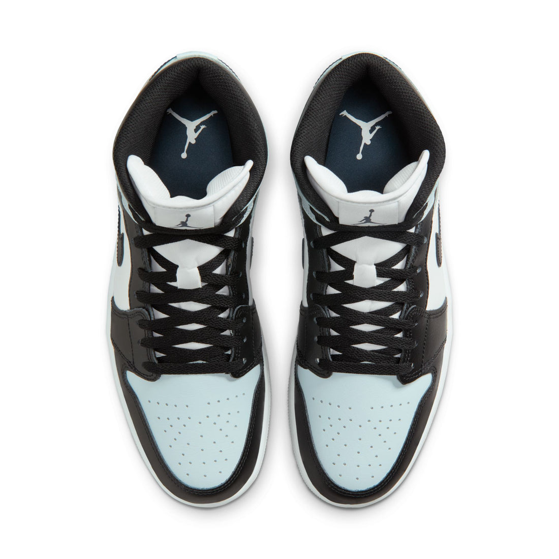 Air Jordan 1 Mid (Black/Squadron Blue/Aura/White)