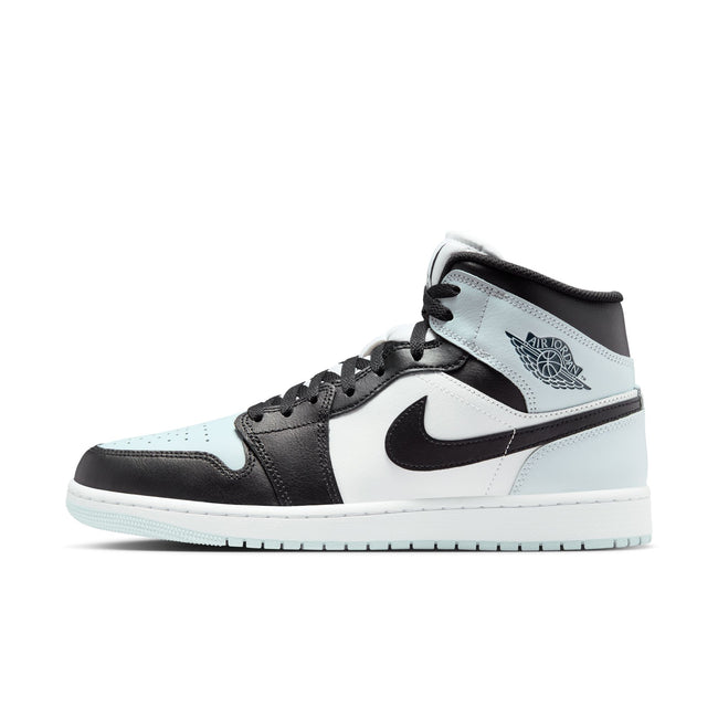 Air Jordan 1 Mid (Black/Squadron Blue/Aura/White)
