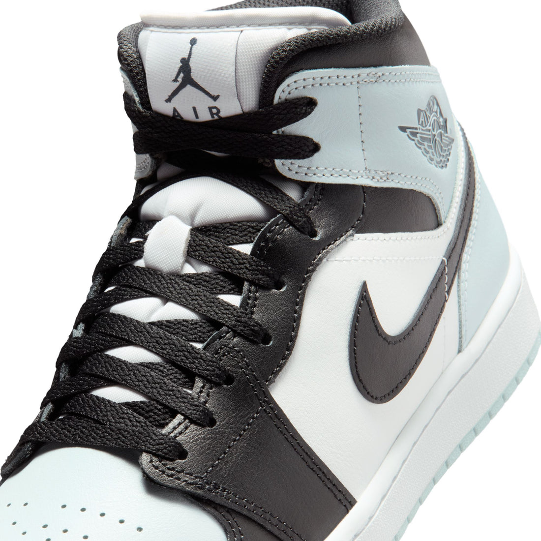 Air Jordan 1 Mid (Black/Squadron Blue/Aura/White)