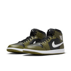 Air Jordan 1 Mid (Black/White/Medium Olive)