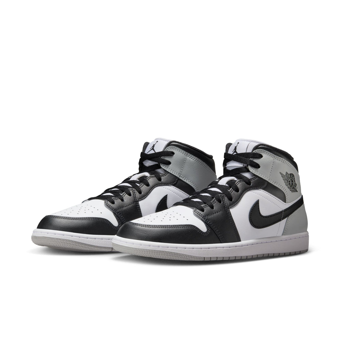 Air Jordan 1 Mid (White/Black/LT Smoke Grey)