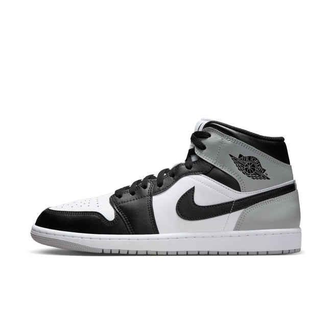 Air Jordan 1 Mid (White/Black/LT Smoke Grey)