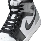 Air Jordan 1 Mid (White/Black/LT Smoke Grey)
