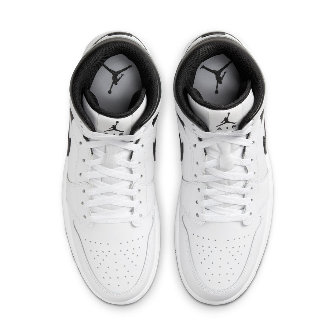 Air Jordan 1 Mid (White/Black/White/Black)