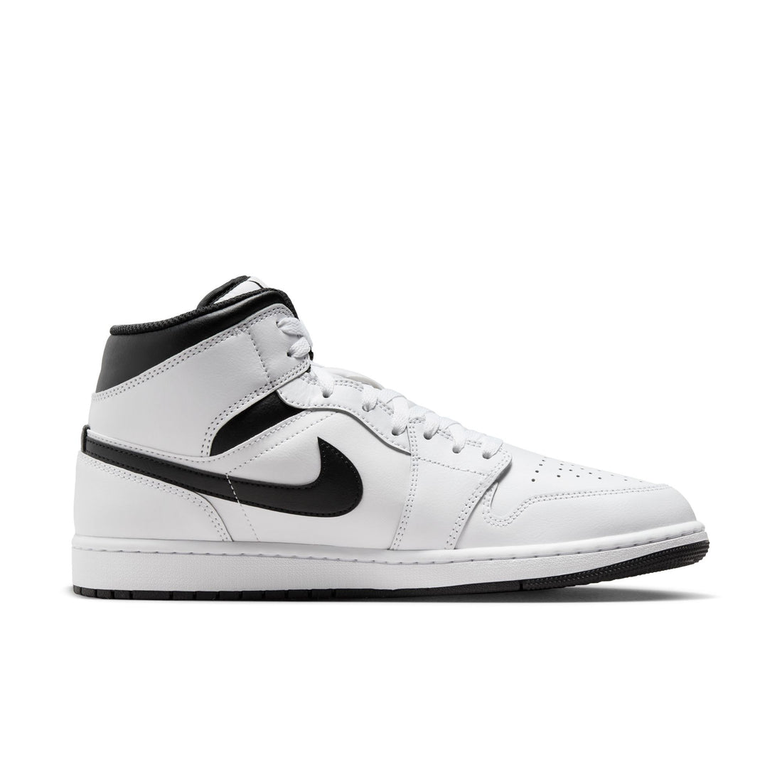 Air Jordan 1 Mid (White/Black/White/Black)