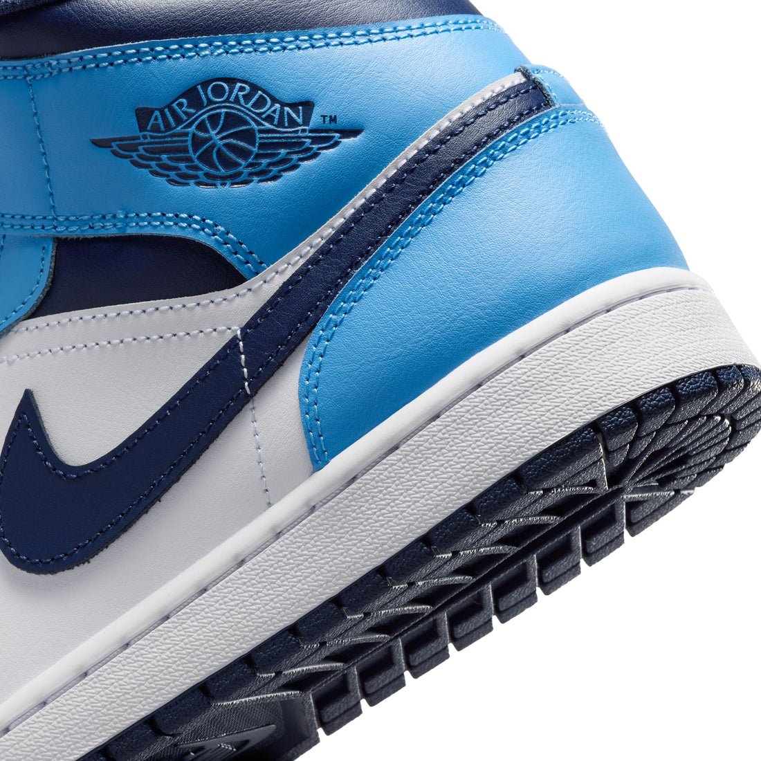 Air Jordan 1 Mid (University Blue/Midnight Navy)