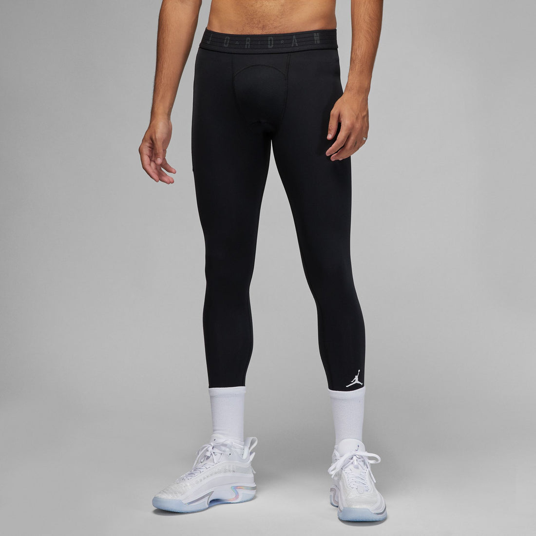 Nike Jordan Dri-Fit 3/4 White Compression Tights NEW Men's Size XL