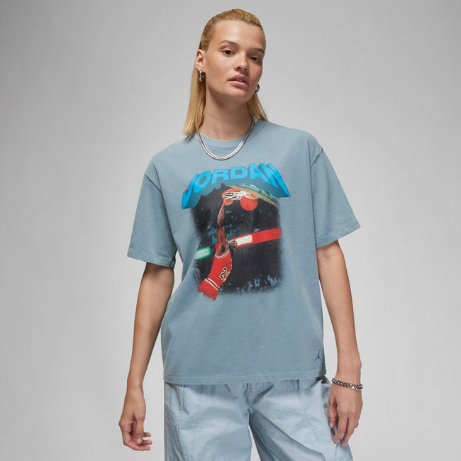 WMNS Air Jordan (Her)itage Graphic Tee (Ozone Blue)