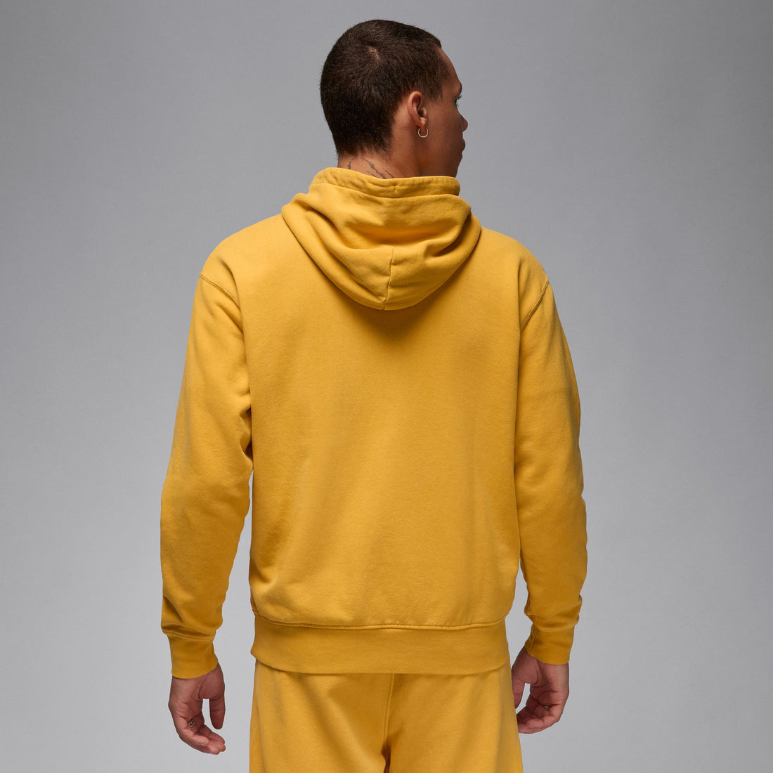 Air Jordan Essentials Statement Fleece Washed Pullover Hoodie (Yellow Ochre)