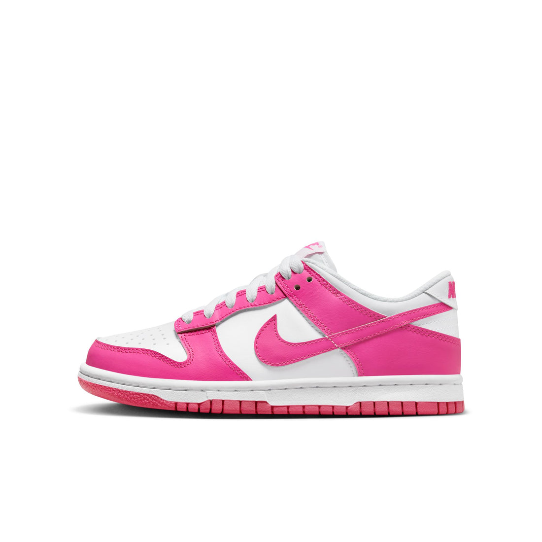 Nike Dunk Low GS (White/Laser Fuchsia)