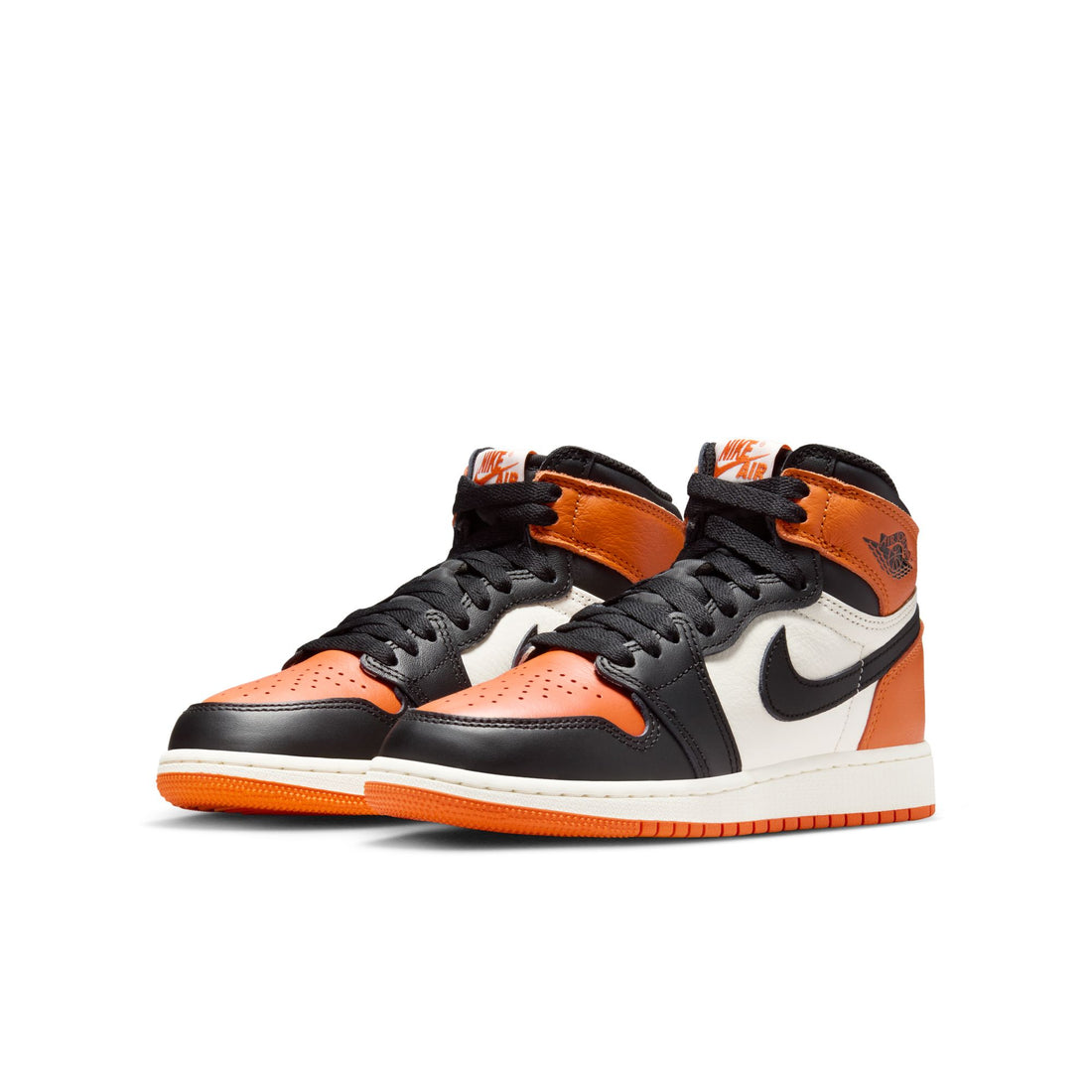 Air Jordan 1 Retro Hi OG GS (Black/Blak/Sail/Starfish)