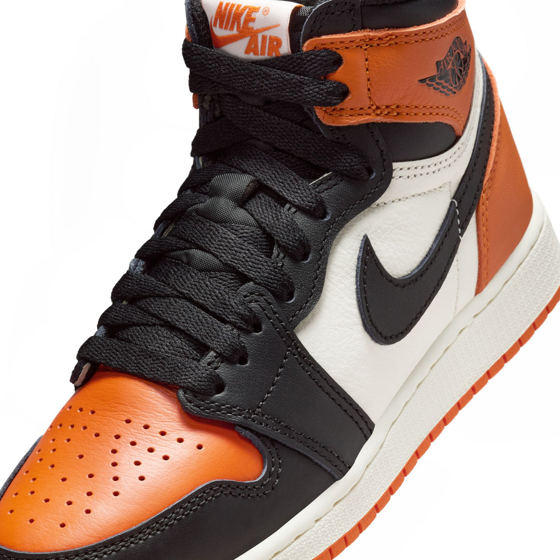 Air Jordan 1 Retro Hi OG GS (Black/Blak/Sail/Starfish)