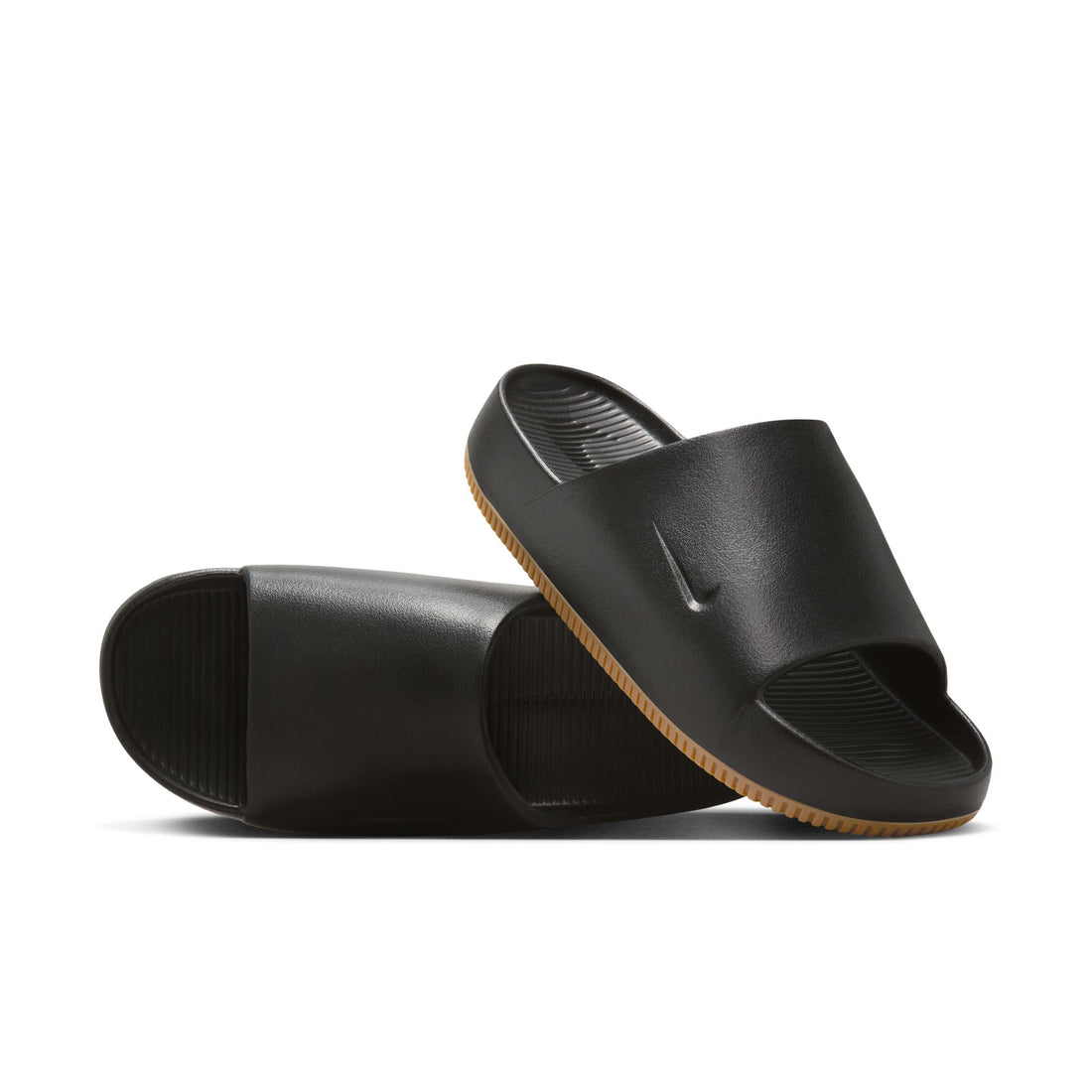 Nike Calm Slide (Black/Black/Gum Medium Brown)