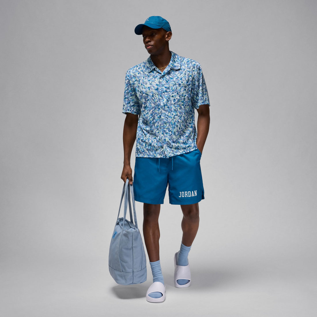 Air Jordan Essentials Poolside Top (Blue Tint/White)