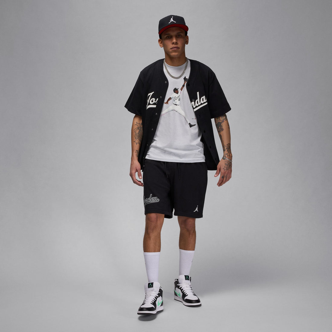 Air Jordan Flight MVP Tee (Pure Platinum/Black/Black)