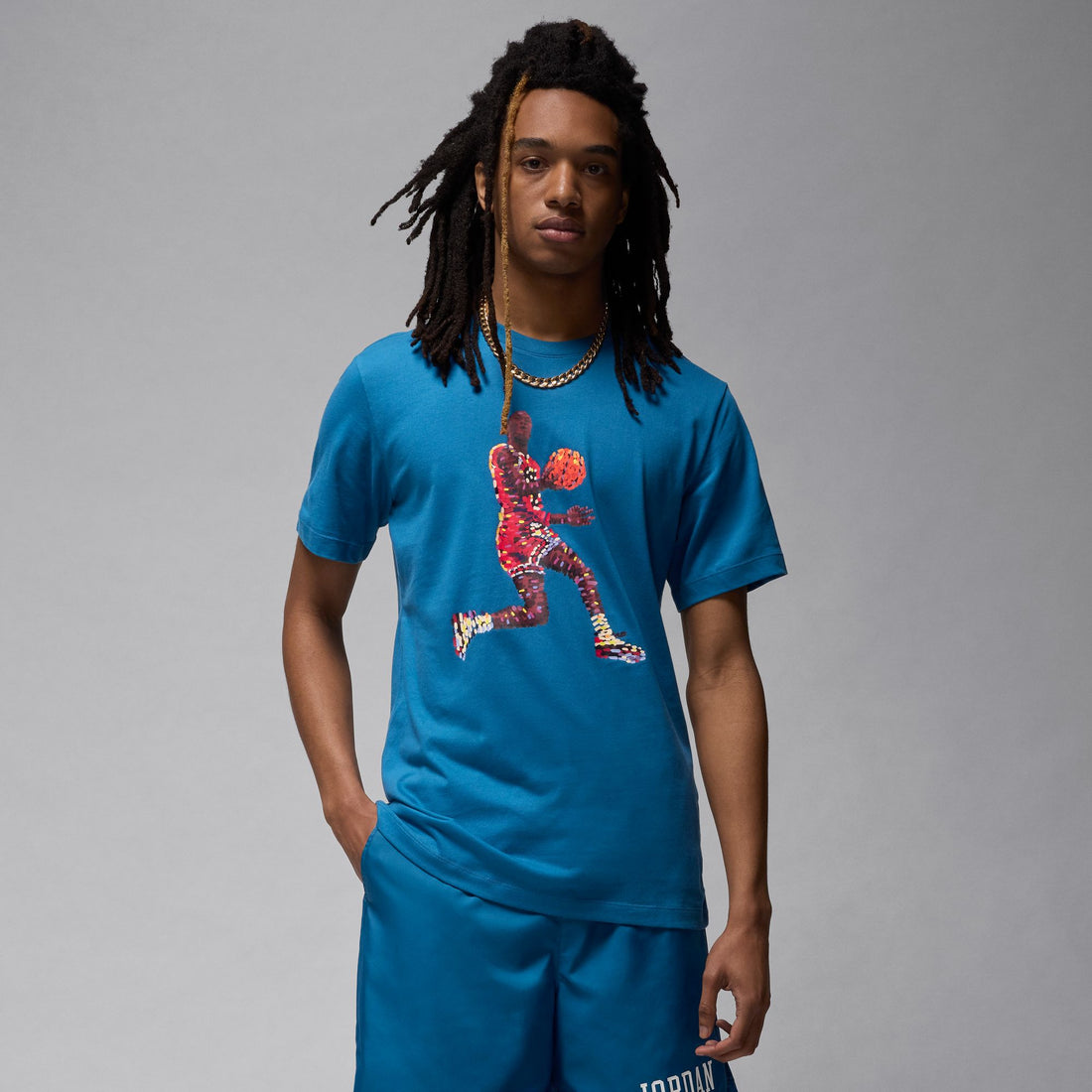 Air Jordan Flight Essentials Tee (Industrial Blue/Black)