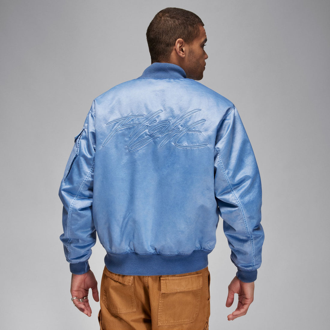 Air Jordan Essentials Washed Renegade Jacket (Blue Grey)