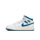 Air Jordan 1 Mid SE GS (White/Industrial Blue/Sail)