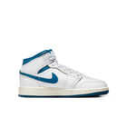 Air Jordan 1 Mid SE GS (White/Industrial Blue/Sail)