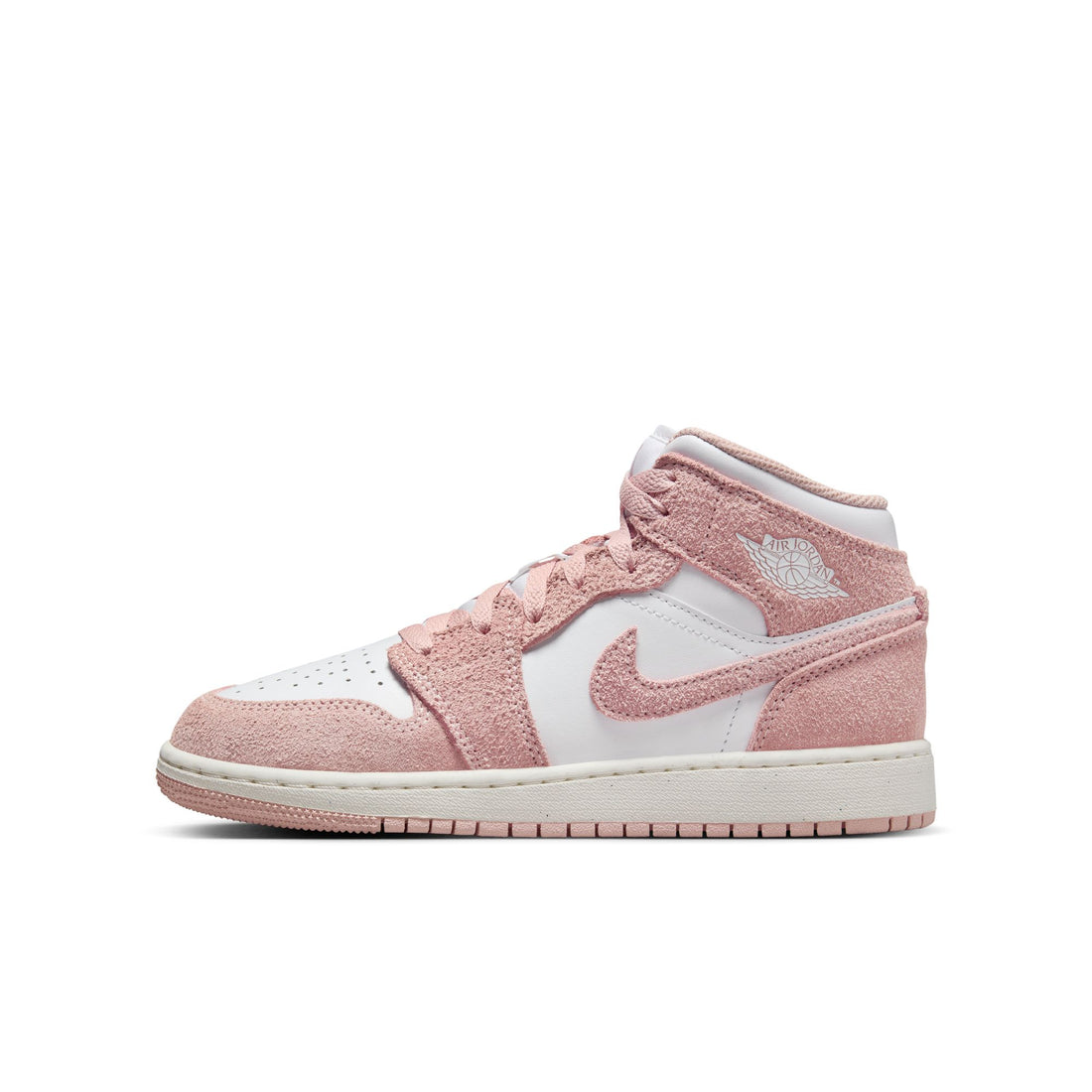 Air Jordan 1 Mid GS (White/Legend Pink/Sail)