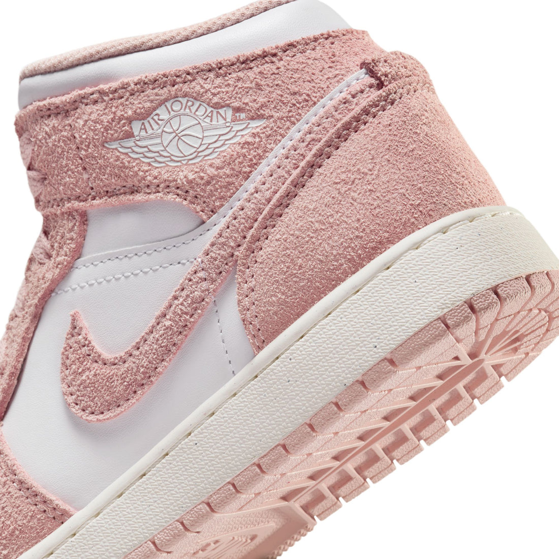 Air Jordan 1 Mid GS (White/Legend Pink/Sail)