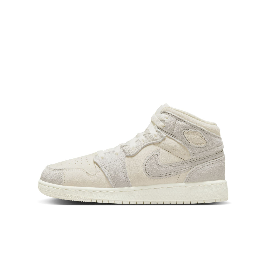 Air Jordan 1 Mid SE Craft GS (Pale Ivory/Sail)