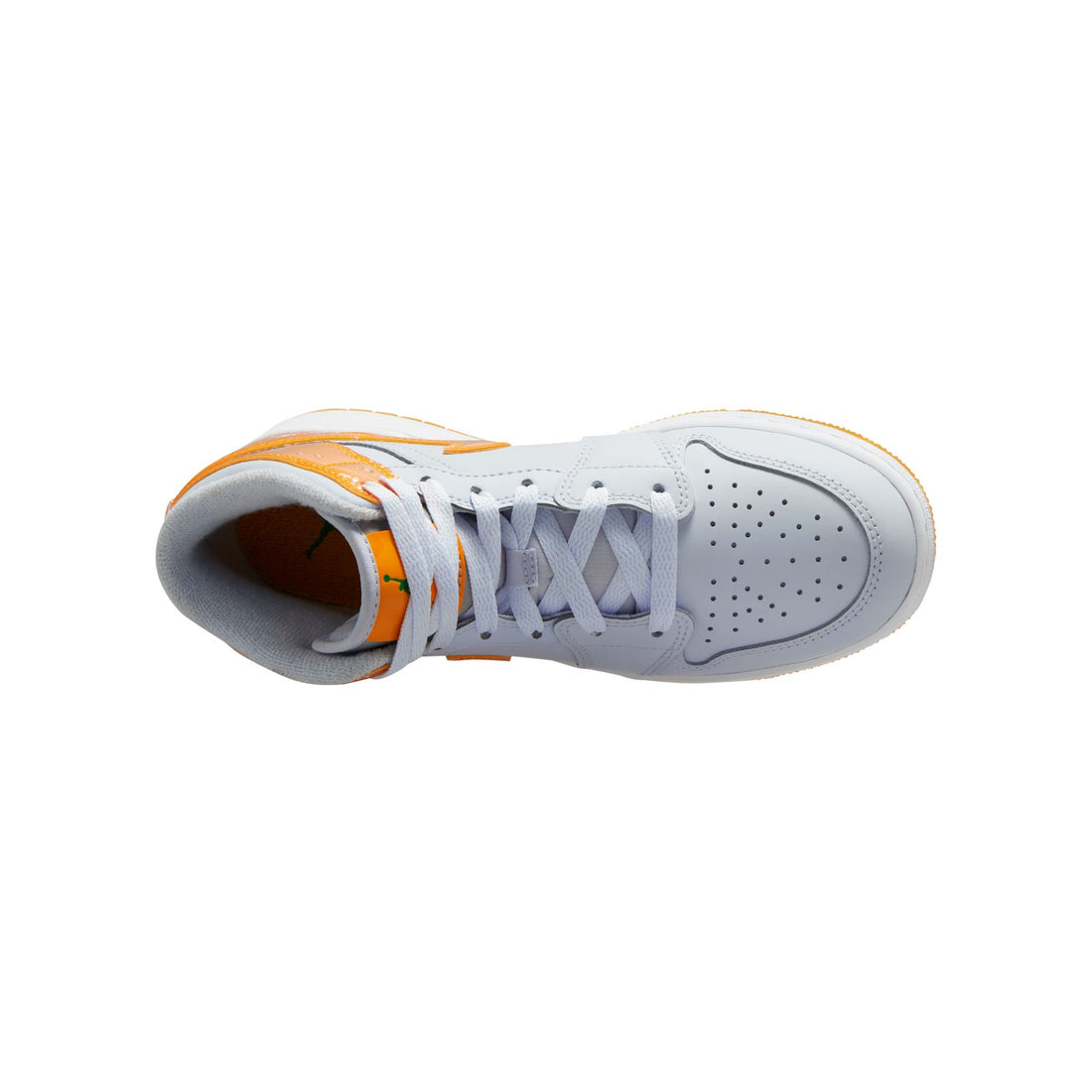 Air Jordan 1 Mid SE GS (Football Grey/Orange Feel)