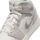 Air Jordan 1 Mid SE GS (Neutral Grey/Smoke Grey/Sail)