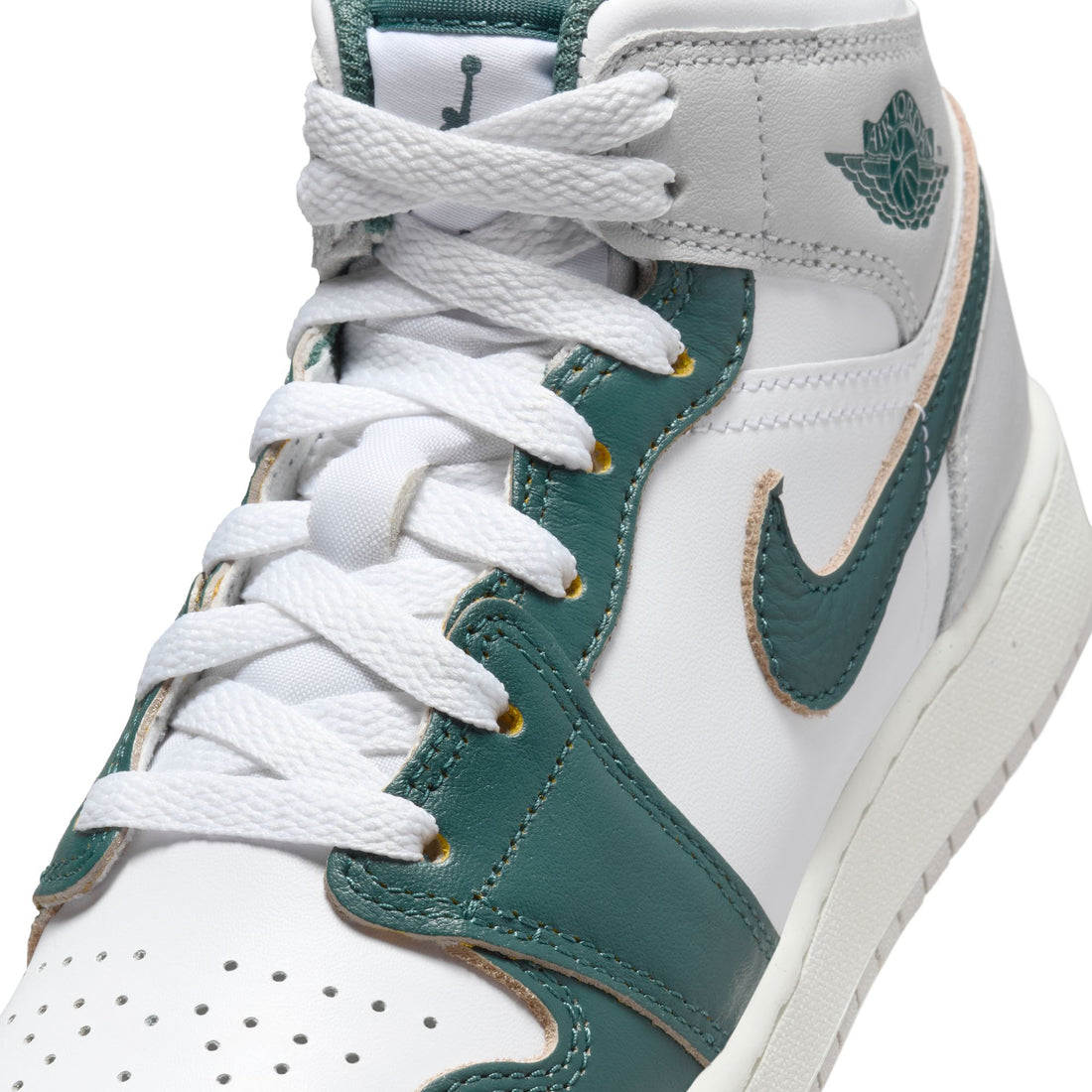 Air Jordan 1 Miid SE GS (White/Oxidized Green/Sail)