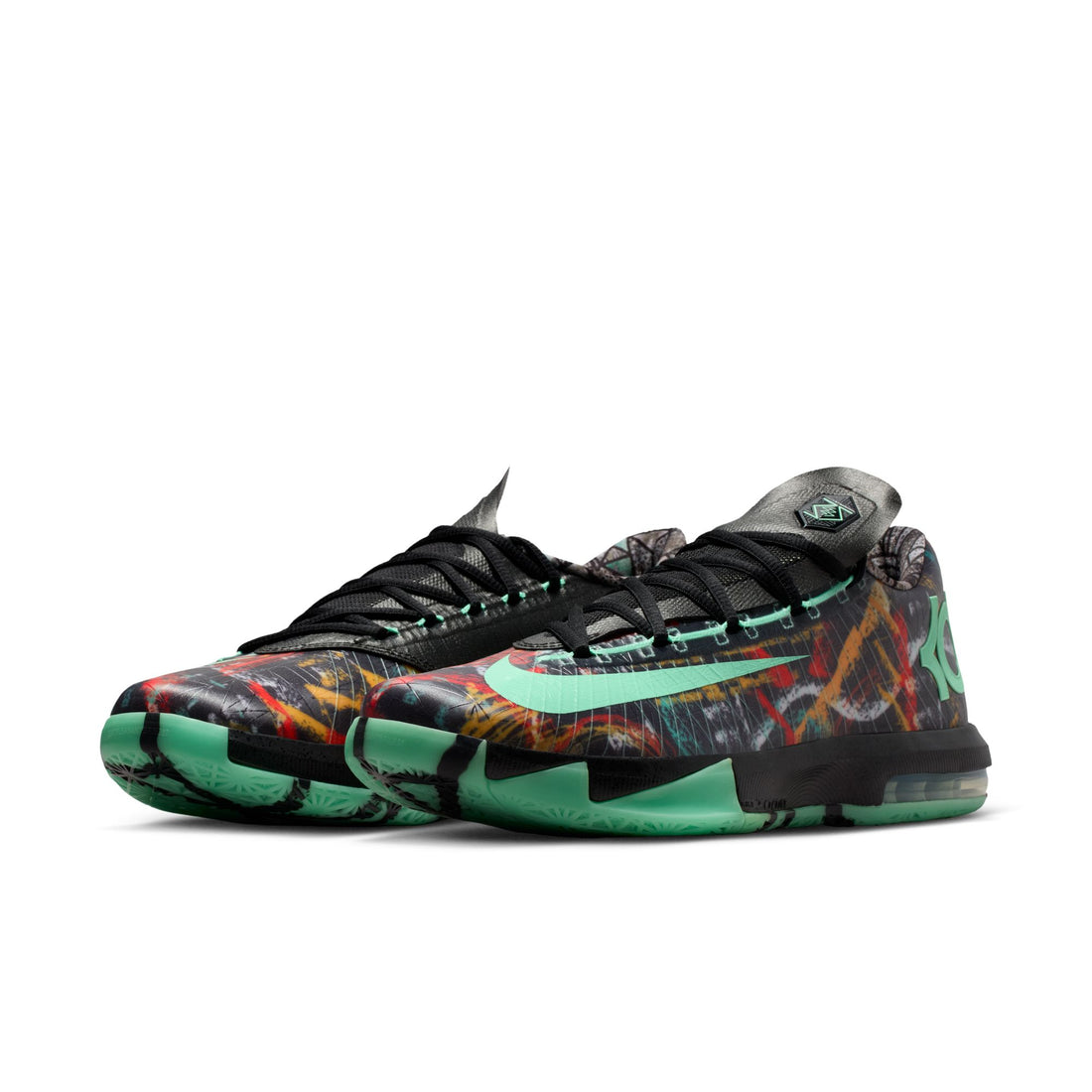 Nike KD VI (Multicolor/Green Glow/Black)