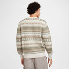 Nike Life Fair Isle Swoosh Sweater (LT Orewood Brown/Sail/Khaki)