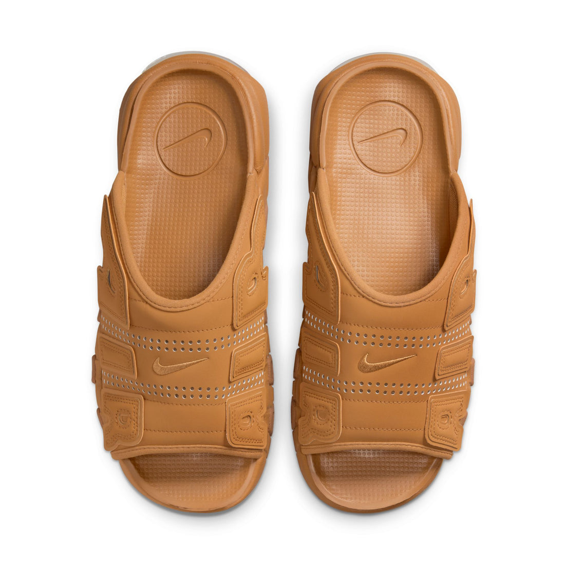 Nike Air More Uptempo Slide NA (Flax/Flax/Gum Medium Brown/Clear)