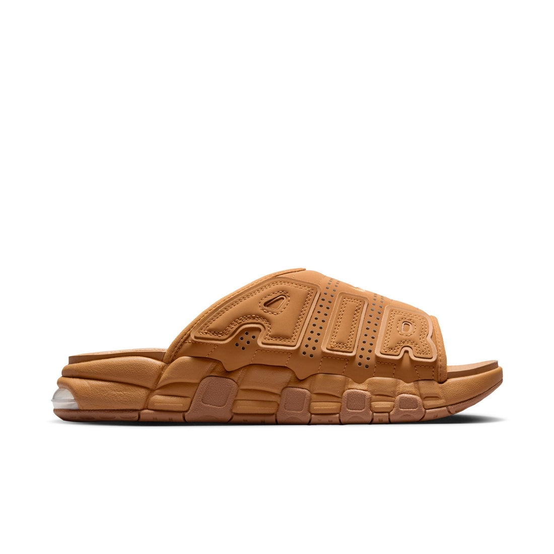 Nike Air More Uptempo Slide NA (Flax/Flax/Gum Medium Brown/Clear)