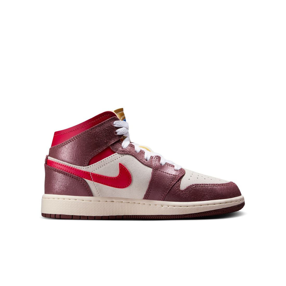 Air Jordan 1 Mid SE GS (Coconut Milk/University Red)