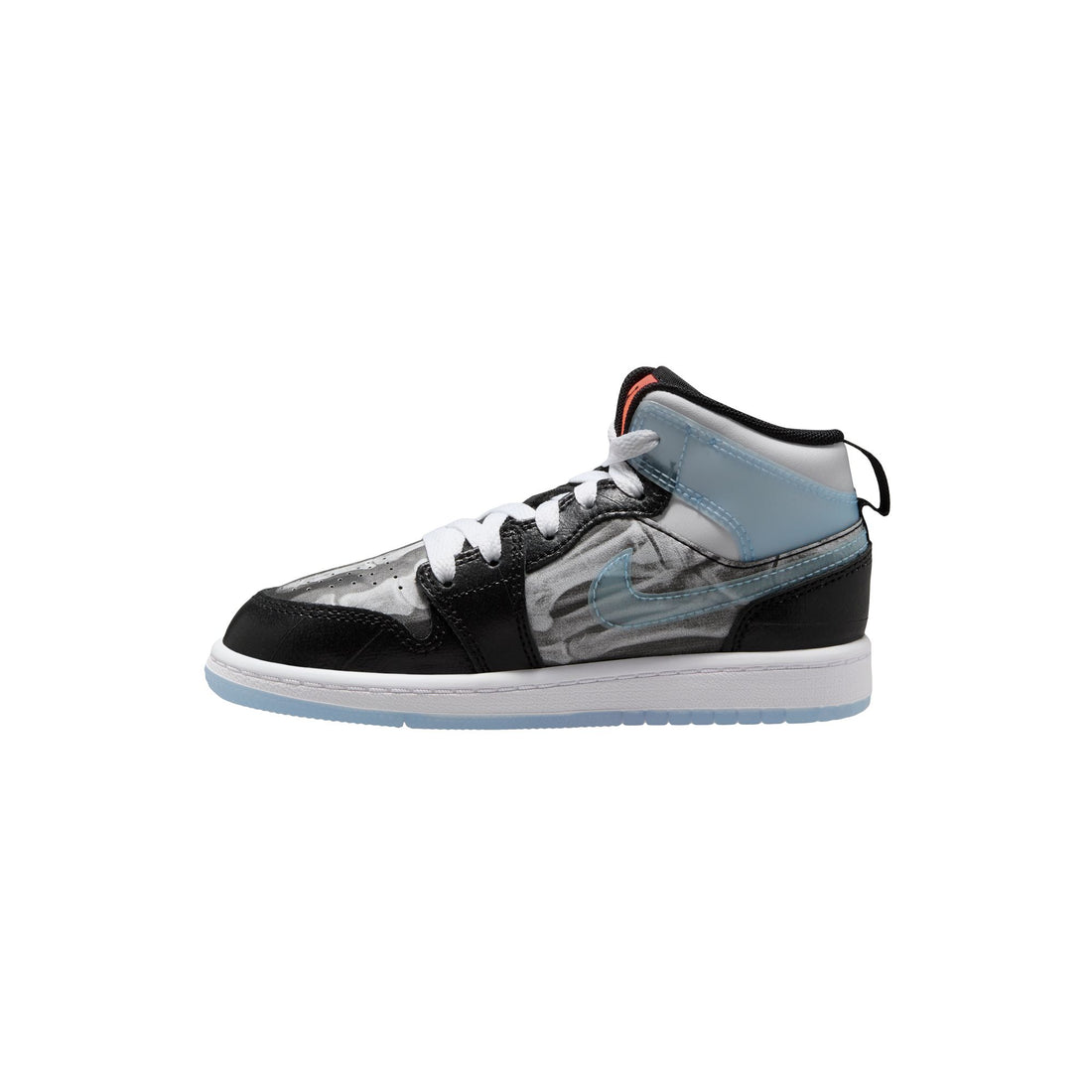 Air Jordan 1 Mid SS PS (Black/Ice Blue/Total Crimson)