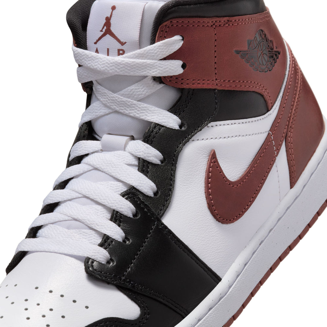 Air Jordan 1 Mid SE (White/Dark Pony/Black)