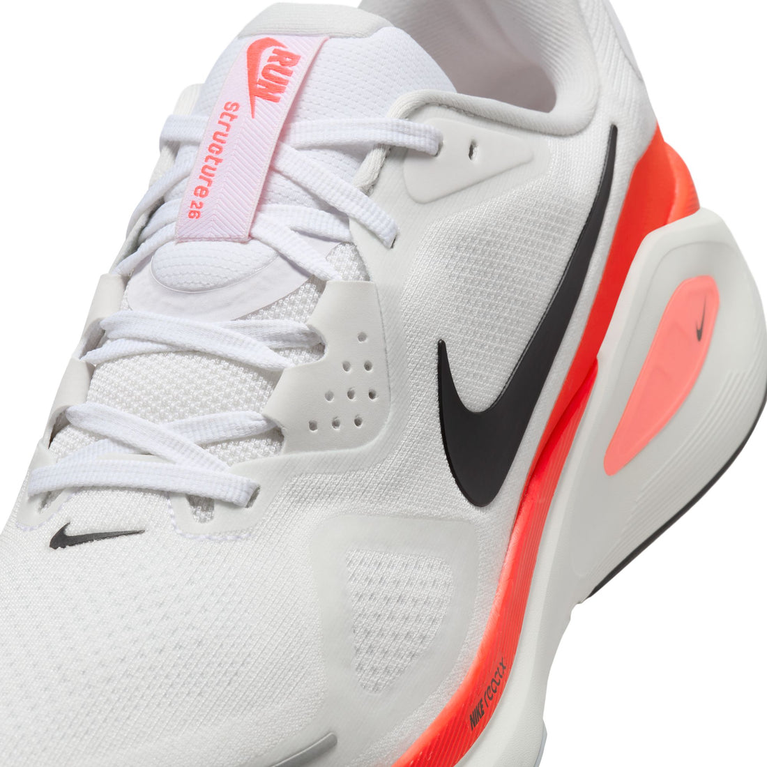 Nike Structure 26 (White/Black/Bright Crimson)