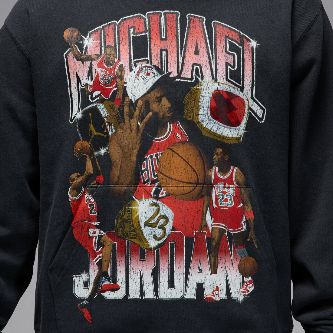 Air Jordan Flight Fleece Graphic Pullover Hoodie (Off Noir)