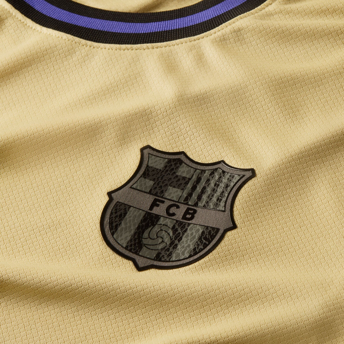Nike FC Barcelona 2025/26 Stadium Away (TEAM GOLD/PERSIAN VIOLET/BLACK)