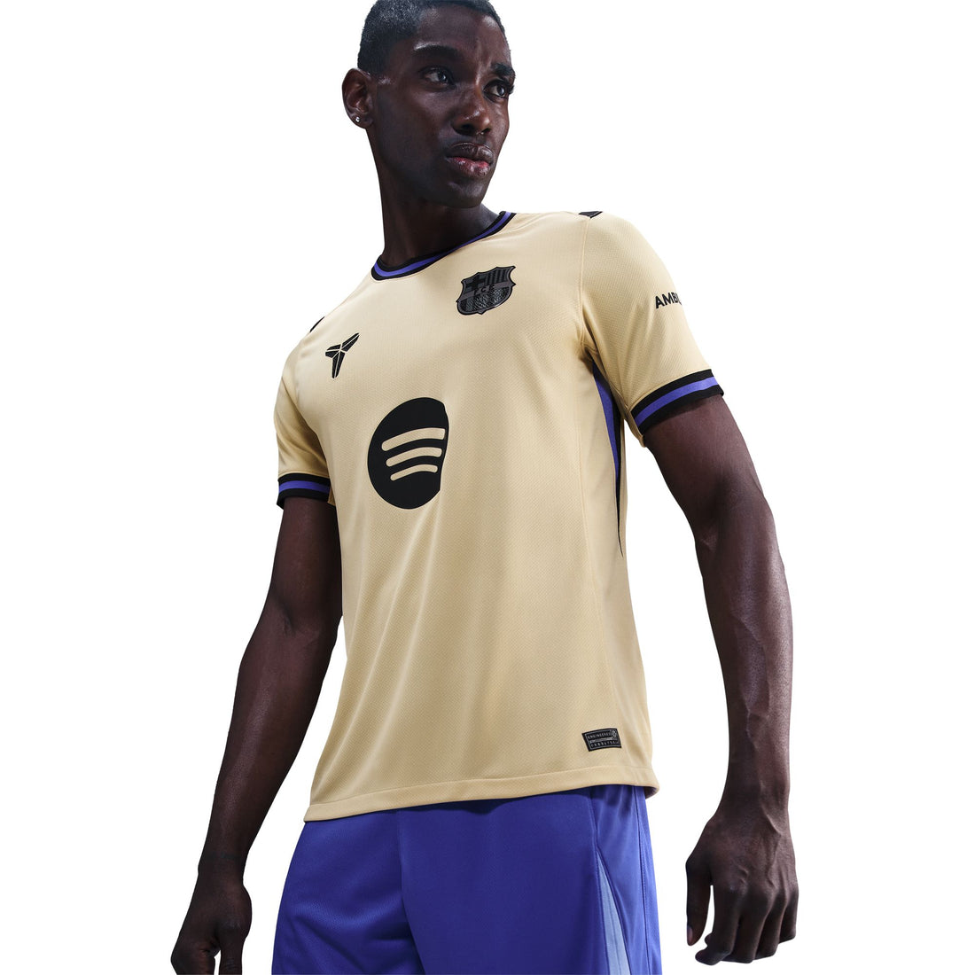 Nike FC Barcelona 2025/26 Stadium Away (TEAM GOLD/PERSIAN VIOLET/BLACK)